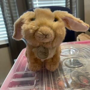 Aurora Miyoni CUTE SOFT TAN LOP EARRED BUNNY RABBIT 5" Plush STUFFED ANIMAL Toy